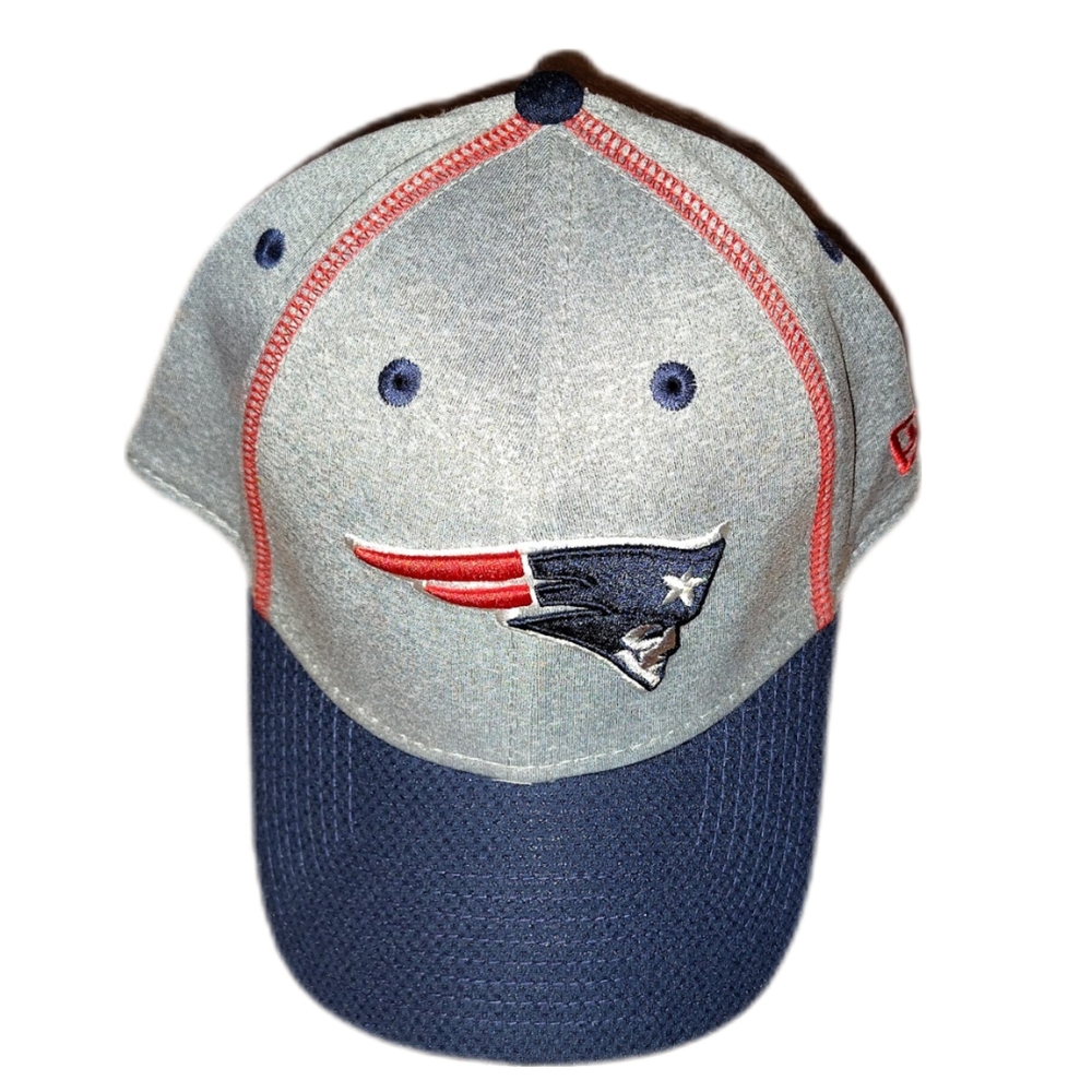 New Era Blue and Gray Cap with Red Accents